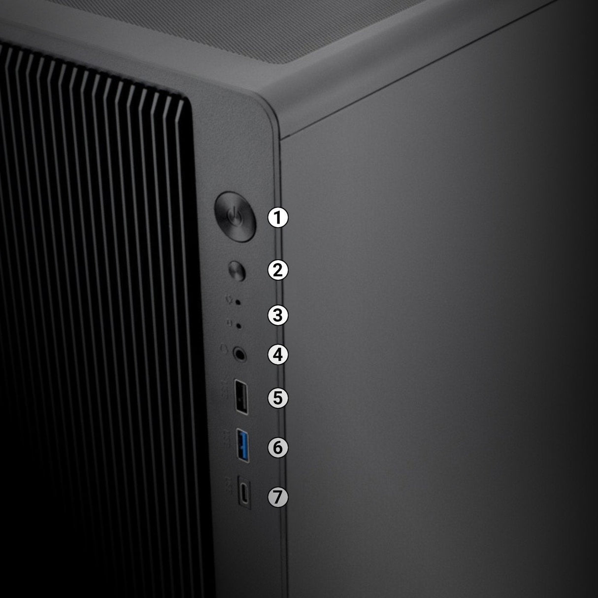 Coolbox Caja Microatx Gm350 Darkface Gpu Max 315mm Cristal Templado Liquida 240mm Usb-C Negra