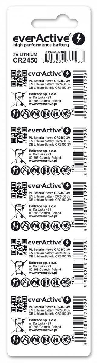 EAN 5903205771933 - Everactive CR24505BL pila doméstica Batería de un solo uso CR2450 Litio imagen 2