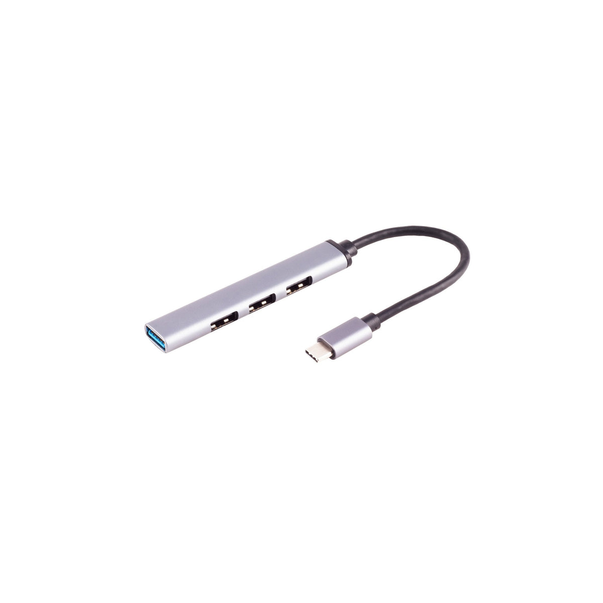 S-Impuls Hub Usb-C 3.0 4-Vías Usb-A Alu Slim 0,12m