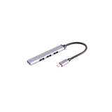 S-Impuls Hub Usb-C 3.0 4-Vías Usb-A Alu Slim 0,12m