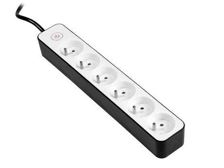 EAN 5907512863268 - Tracer Zebra Negro, Blanco 6 salidas AC 1,5 m imagen 1
