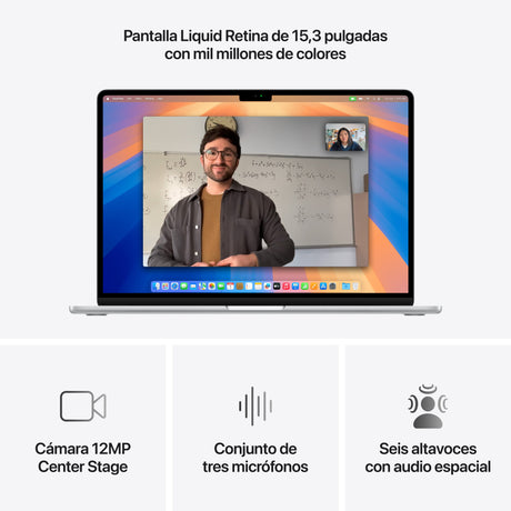 EAN 0195949840272 - Apple MacBook Air Apple M M4 Portátil 38,9 cm (15.3") 16 GB 256 GB SSD Wi-Fi 6E (802.11ax) macOS Sequoia  imagen 5