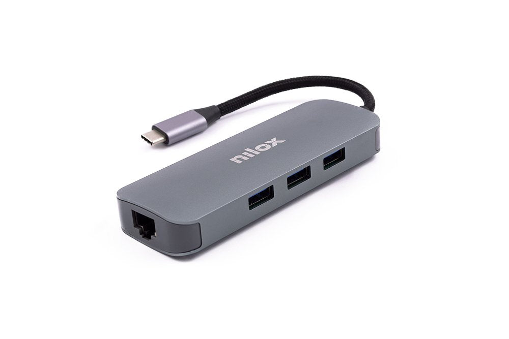 Docking Station Nilox Tipo C A 3x Usb 3.0 1x Hdmi 1x Vga 1x Tipo C 1x Rj45