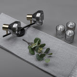 Activejet Lisa Plafón Doble Negro Y Dorado E14 Aplique Para Salón