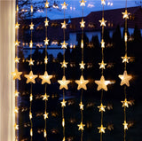 Cortina De Estrellas Con 80 Led
Con Mando A Distancia, Función Temporizador, 8 Modos De Luz, Dimmer Y Transformador Externo De 3