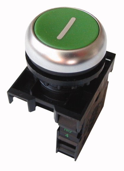 Eaton M22-D-G-X1 K10 Pulsador 216512 1s Plano Grn Fijación Frontal 216512