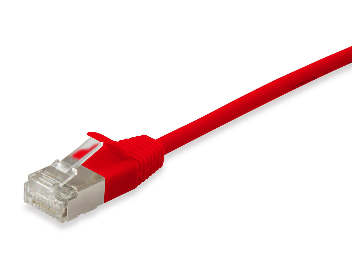 Equip Cable De Red Cat6a F/Ftp 2xrj45 1.00m Rojo Slim Lszh