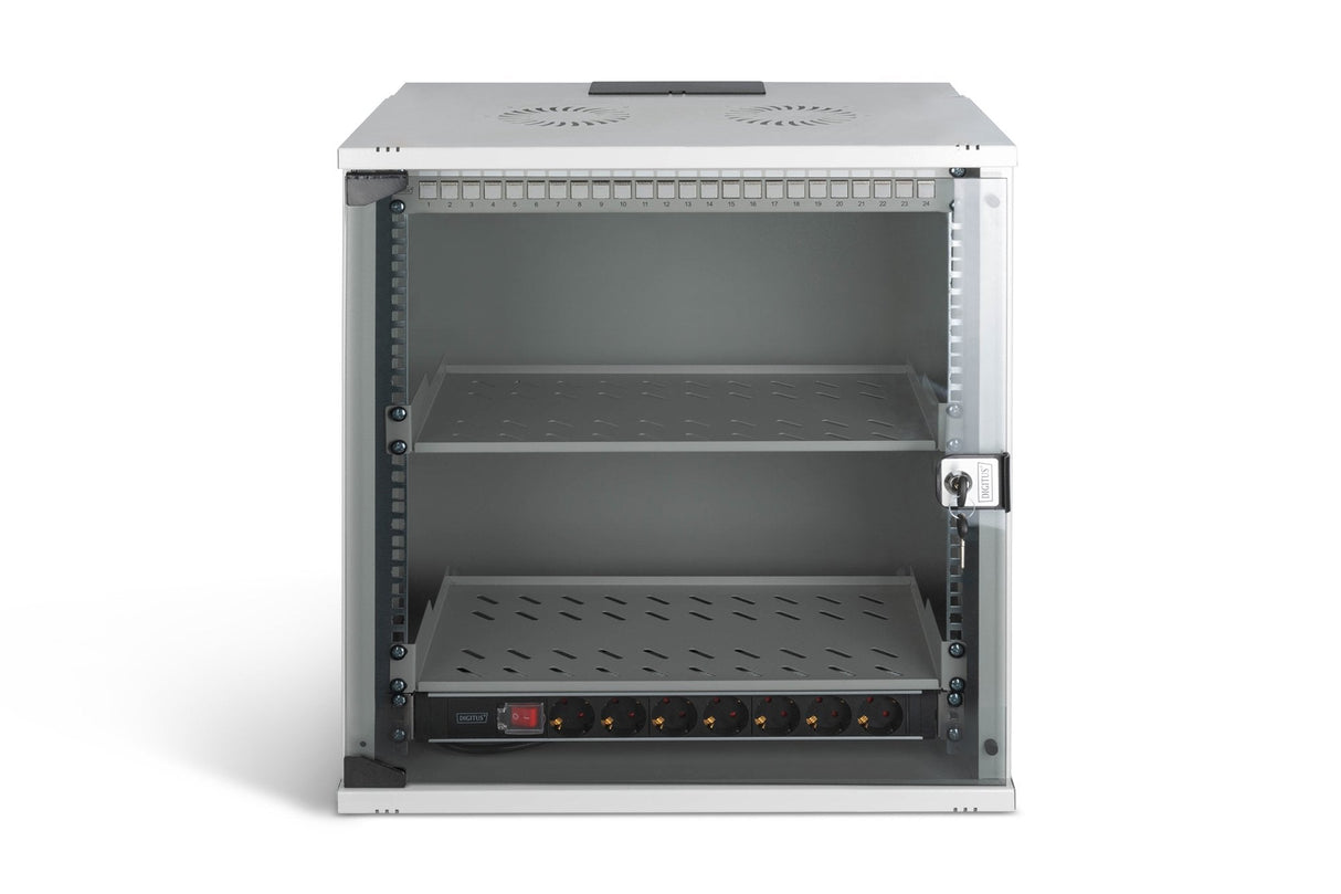 Conjunto De Red De 19", Carcasa Mural 12u Y Accesorios, Gr Versión Soho Pro, Sin Montar