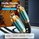 Vention Cotton Braided Optical Cabl Fiber Audio Cable 1.5m Green Cop
