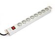 EAN 5907772590461 - Digitus A-19-STRIP-2-IMP unidad de distribución de energía (PDU) 8 salidas AC 1U Blanco imagen 1