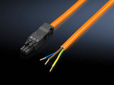 Rittal Cable De Conexión L3000mm Naranja 5 Unidades