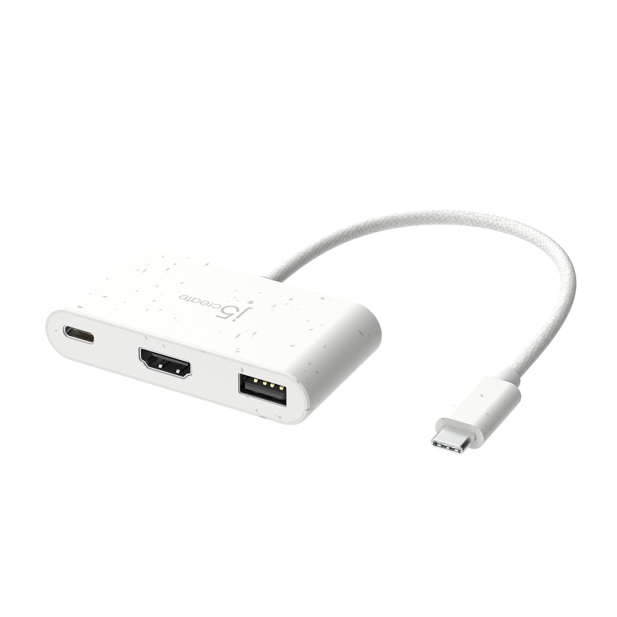 J5create Jca379ew-N Usb-C Ecológico A Hdmi Y Us  De Tipo A Con Suministro De Energía