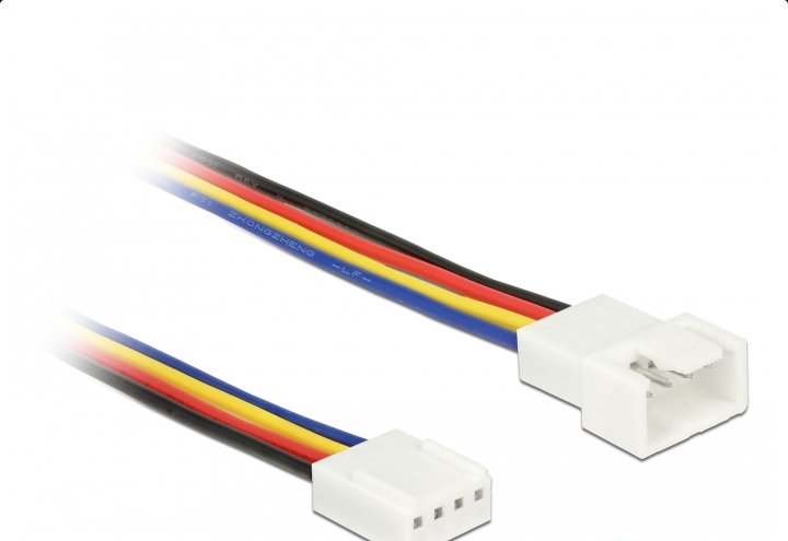 Delock Cable De Extensión Pwm Conexión Del Ventilador 4 Pin 70 Cm
