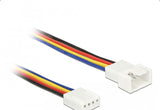 Delock Cable De Extensión Pwm Conexión Del Ventilador 4 Pin 70 Cm