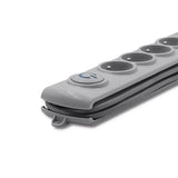 EAN 5901878502700 - Qoltec 50270 limitador de tensión Gris 5 salidas AC 230 V 1,8 m imagen 1