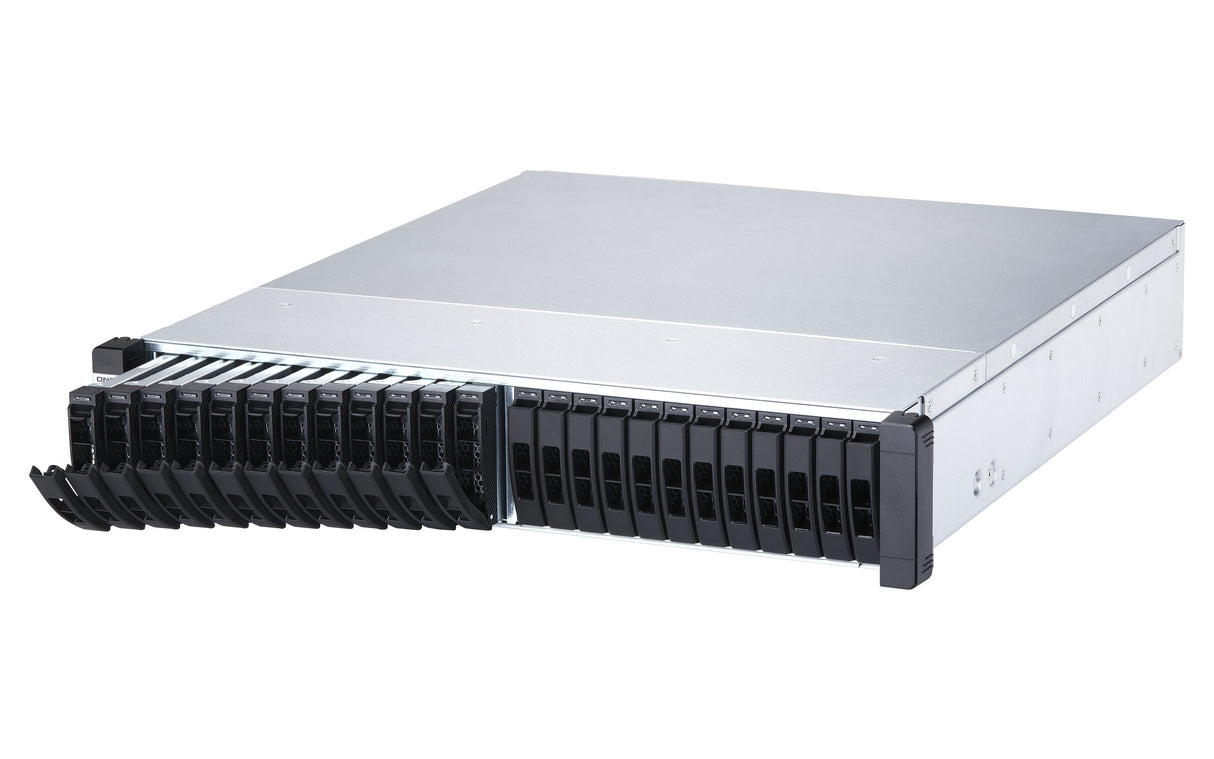 Qnap Es2486dc-2142it-128g 24-Bay Enterprise Zfs Nas Sas 12g 6g Xeon D-2142it 128gb Ram 7-Lan 4 Sfp+ 3 Rj45 For Each Controller