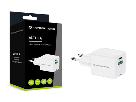 EAN 4015867236468 - Conceptronic ALTHEA15W cargador de dispositivo móvil Universal Blanco Corriente alterna Carga rápida Inte imagen 4
