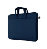 Maletin De Portátil 14" Trust Bologna Slim Eco Compartimento Acolchado Bolsillo Frontal Azul
