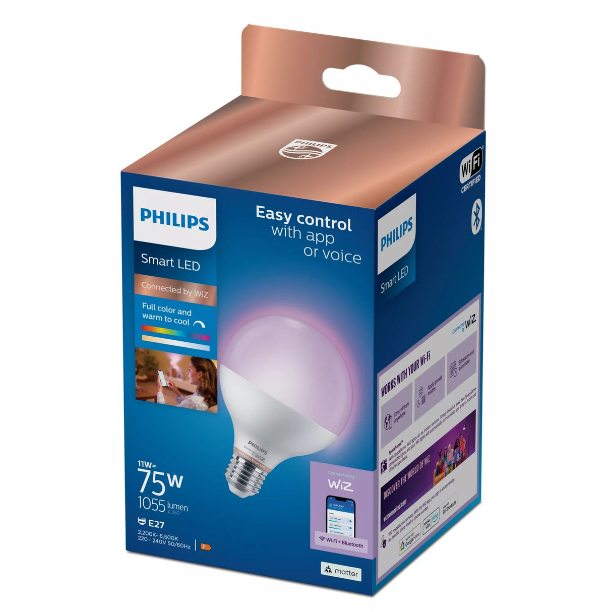 Philips Smart Globo 11 W (Equiv. 75 W) G95 E27
