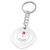 Localizador Verbatim My Finder Bluetooth Tracker Myf-02 Compatible Con Apple Incluye Llavero Y Pila Negro Y Blanco Pack De 2