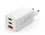 Hama Ladowarka Sieciowa Mini Gan 65w Pd/Qc 2x Usb-C, 1x Usb-A Biala