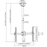 EAN 8057685309357 - Techly ICA-CPLB 946L soporte para pantalla de señalización 177,8 cm (70") Negro imagen 3