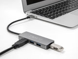 Delock 63171 Hub Usb 3.2 Gen 1 (3.1 Gen 1) Type-A 5000 Mbit/S Gris
