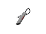 Hub Usb Tipo-C Linq Lq48014 1xusb Tipo-C 2xusb 1xhdmi 4k 1xusb Tipo-C Pd Gris