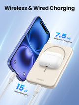 Ugreen 5000mah Mini Powerbank Wireless 15w With Magsafe White