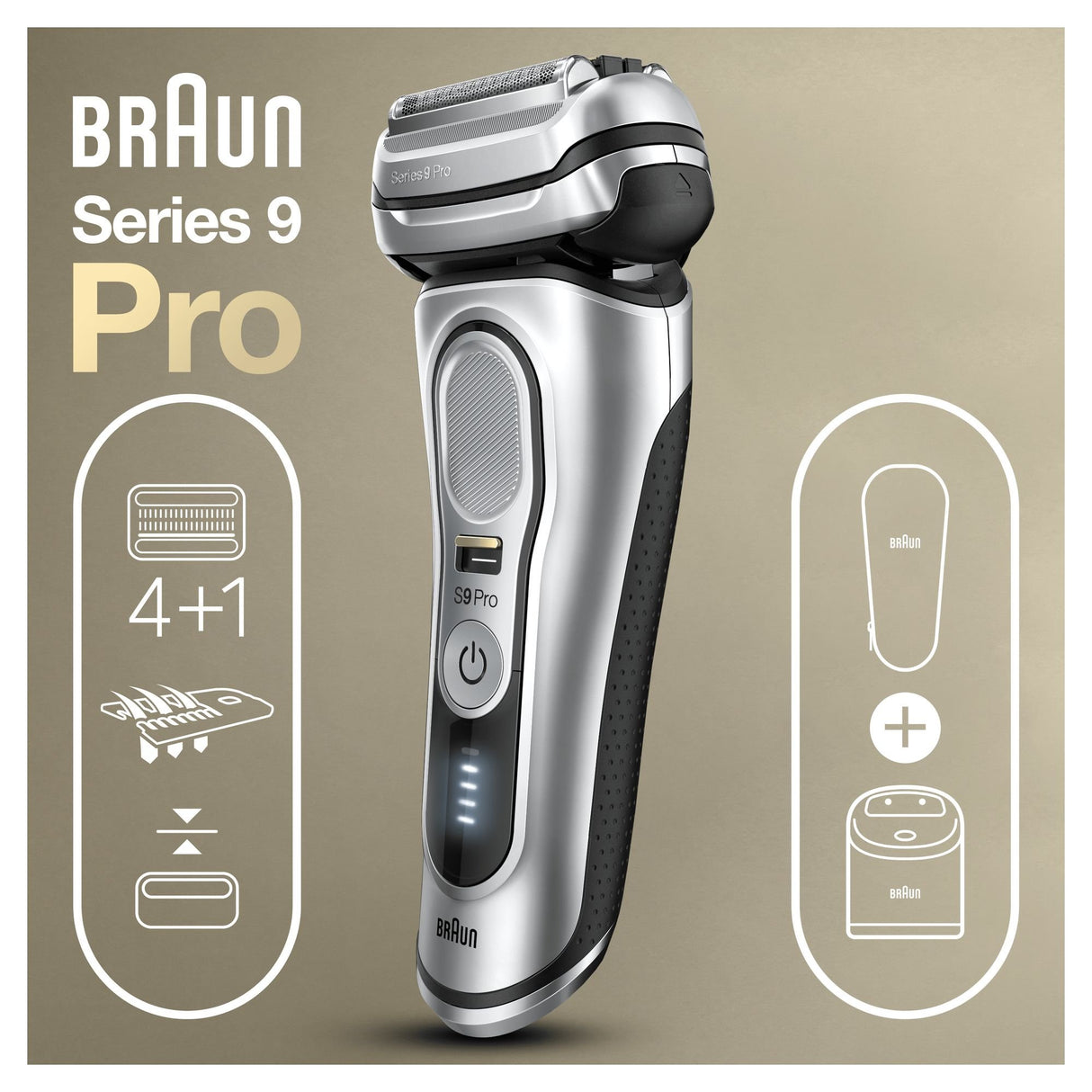 EAN 4210201394235 - Braun Series 9 9467cc Wet & Dry Máquina de afeitar de láminas Recortadora Negro, Gris imagen 2