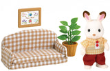 Epoch Sylvanian Families - Schokoladenhasen Vater Wohnzimmer Set 5013