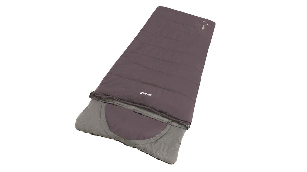 Outwell Contour Saco De Dormir Rectangular Poliéster Púrpura