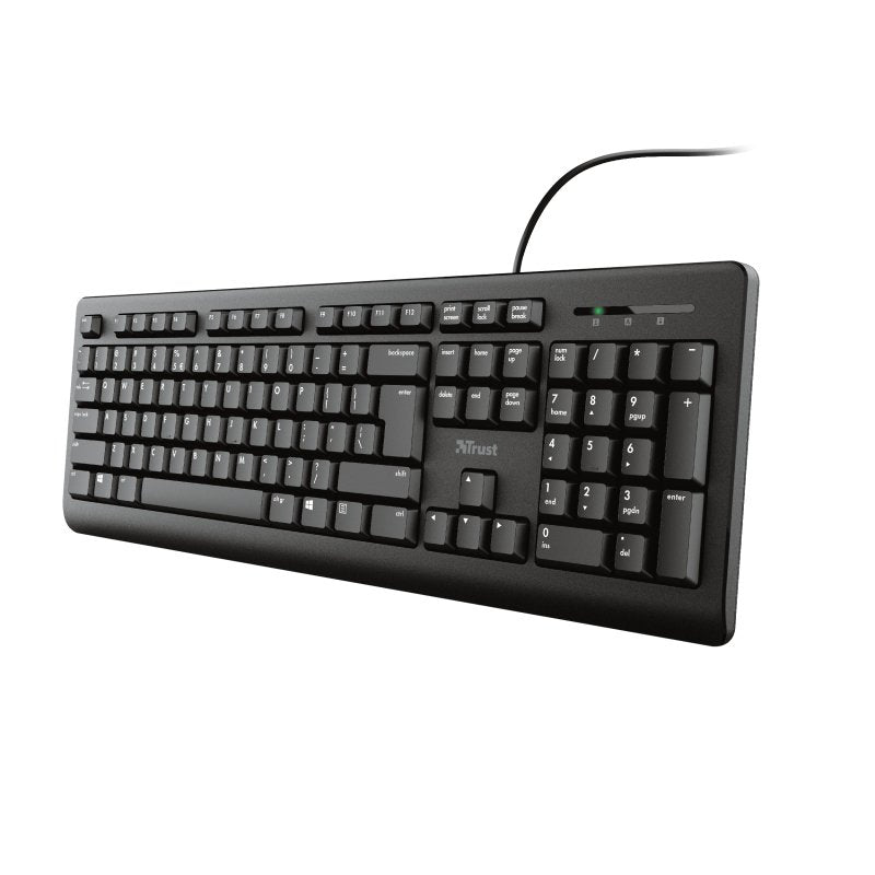 Teclado Español Trust Primo Usb Teclas Silenciosas Negro 23883