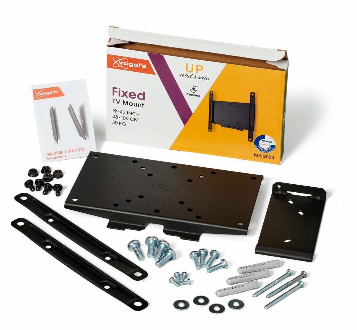 Soporte De Pared Vogel'S Ma2000-C1 Negro  Para Tv De 19" A 40"