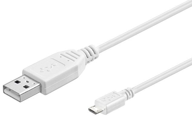 EAN 5711783830986 - Microconnect USBABMICRO0,30W cable USB USB 2.0 0,3 m USB A Micro-USB B Blanco imagen 1