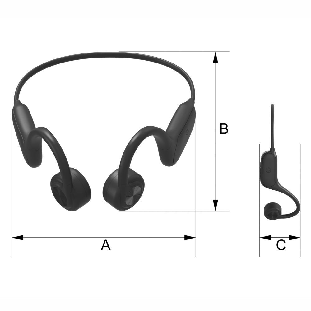 Auricular+Mic Manta Bluetooth Sport Cond. Osea