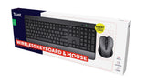Teclado Trust Trezo Inalámbrico Completo Con Ratón Incluido Y Teclas Multimedia