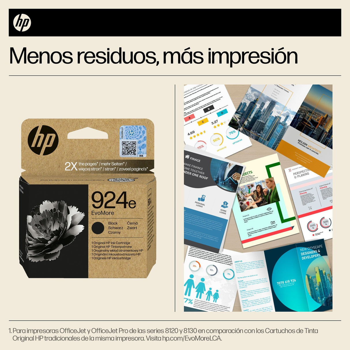 Hp 924e Negro Cartucho De Tinta Original - 4k0v0ne