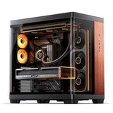 Caja Atx Jonsbo Tk-4 Wood Cristal Templado Negro