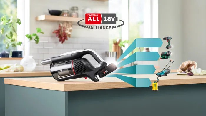 Aspiradora Bosch Bcs931wba De Pie Y Escoba Eléctrica Aspiradora Escoba Batería Secar Hepa Sin Bolsa 0,4 L Blanco 3 Ah