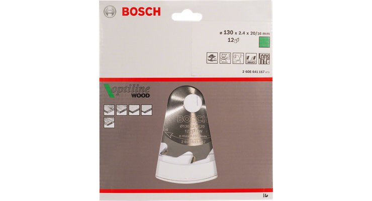 Bosch Hoja De Sierra Circular Optiline Wood, 250mm 2608640665