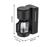 Wmf Stelio Kaffeemaschine Glas Deep Black