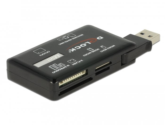 Lector De Tarjetas Externo Delock Superspeed Usb Cf / Sd / Micro Sd / Ms / M2 / Xd