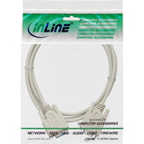 Inline Cable Serie Moldeado Db9 Hembra A Hembra 1:1 Gris 5m