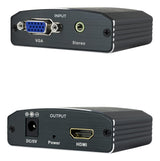 Conversor Svga/H+Audio/H A Hdmi/H Con Alim. Negro