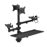 Soporte De Mesa Para Tpv 2 Monitores Tooq Tqpm0003 Giratorio Inclinable Rotatorio Hasta 9kg