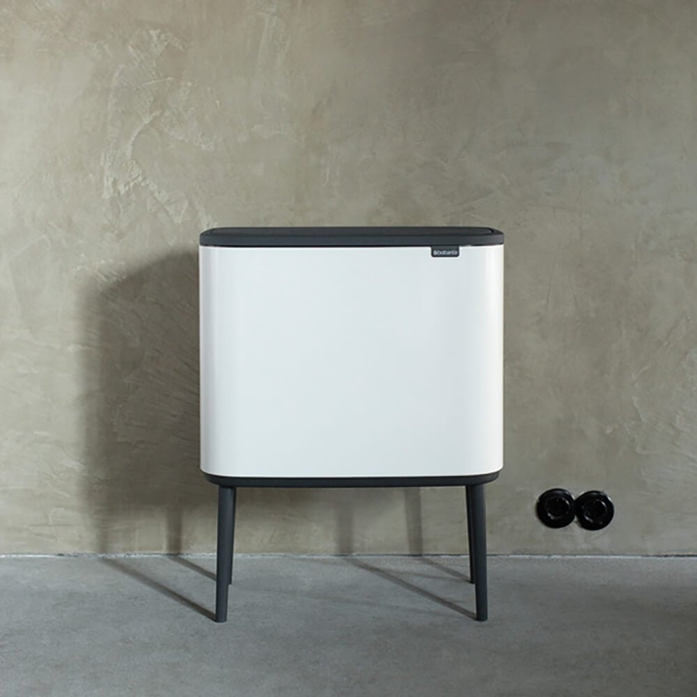 Brabantia Mülleimer Bo Touch Bin Weis, 11 + 23 L