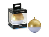 Altavoz Bluetooth Conceptronic Tariq Bola De Navidad Con Luz Led Tws Color Dorado