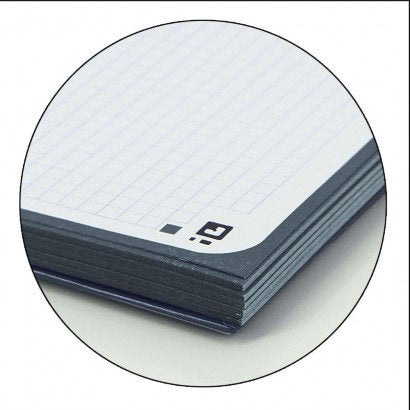 Libreta Oxford Espiral A4+ Gris Tapa Extradura 80 Hojas 4 Taladros Cuadricula 5x5 90gr
