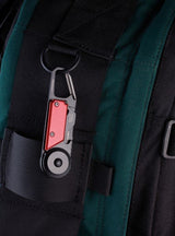 Troika Ktl26-Rd Llavero Mosquetón Negro, Rojo